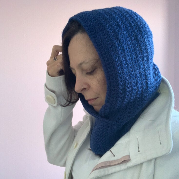 ‘Wrapped up’ Crochet Balaclava Hood by Dora Does