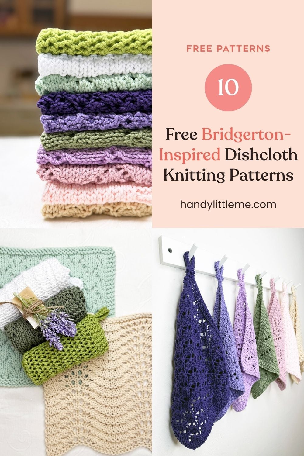 10 Free Bridgerton-Inspired Dishcloth Knitting Patterns