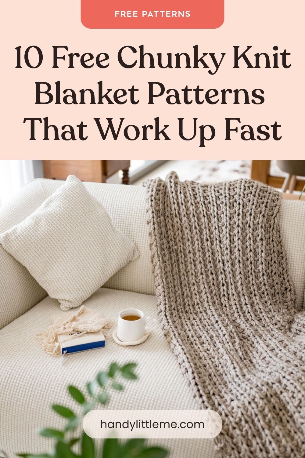 10 Free Chunky Knit Blanket Patterns That Work Up Fast