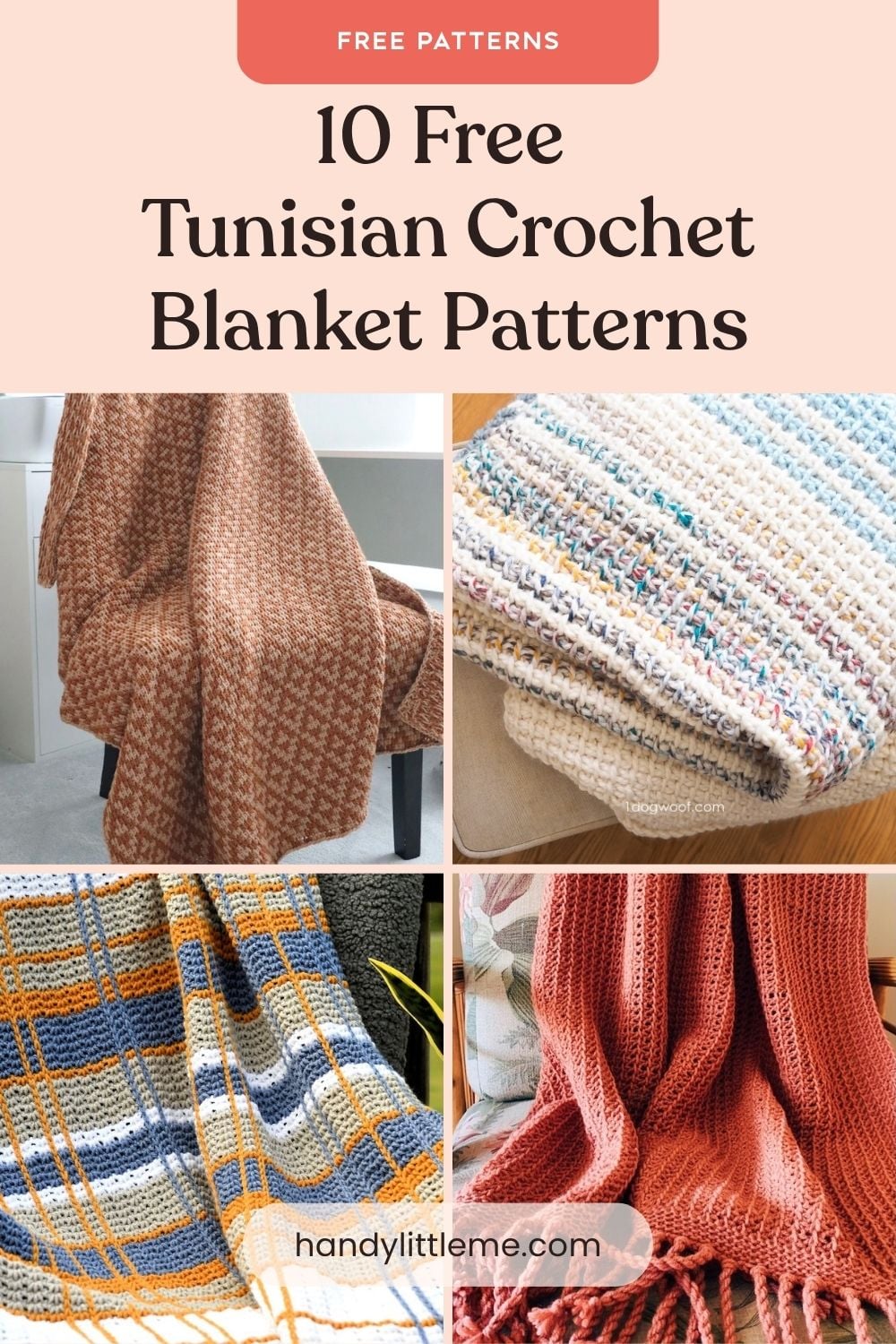 10 Free Tunisian Crochet Blanket Patterns