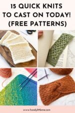 Quickest Knitting 15 Quick Knits To Cast On Today! (Free Patterns) - Handy Little Me