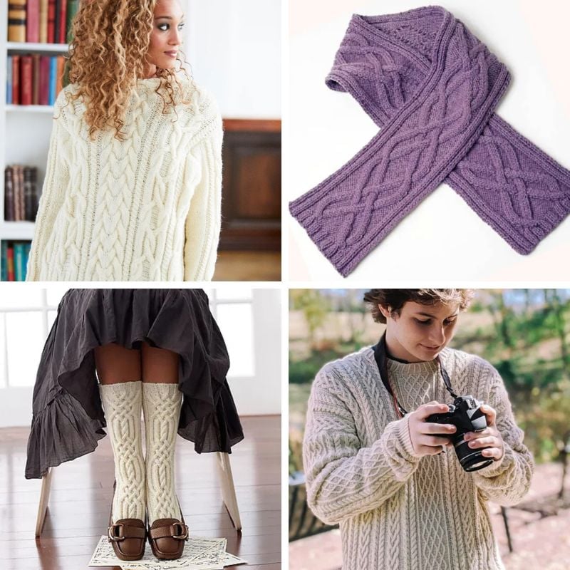 17 Free Aran Knitting Patterns feat image