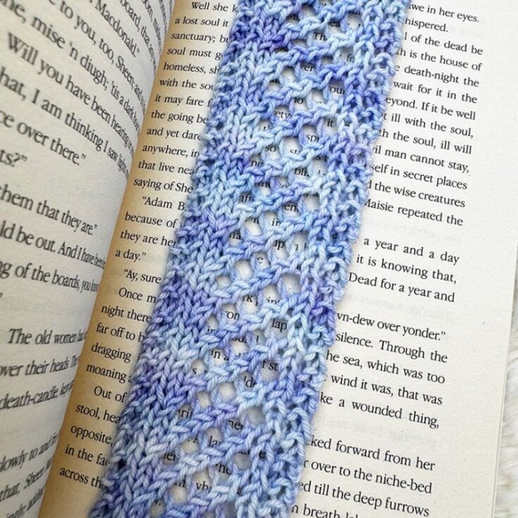 Image for 1989 Bookmark Knitting Pattern (Free Printable)