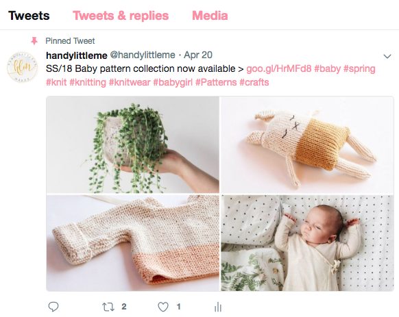 pinned tweet