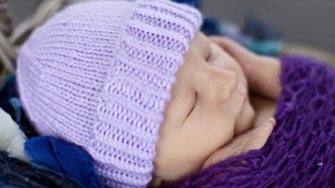 Purple Hats For Newborns - Handy Little Me