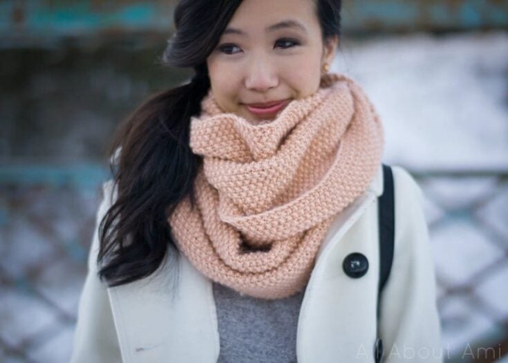 seed stitch scarf
