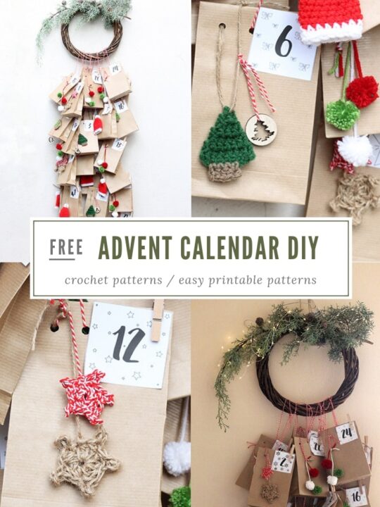 Santa Claus Premium Felt Fabric Advent Countdown Calendar Hanging Decoration - View #10