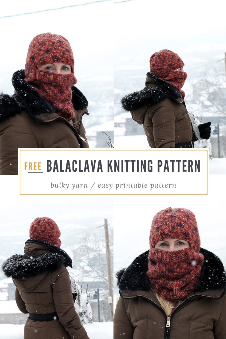 Bulky Knit Balaclava Pattern Free Knitting Patterns Handy Little Me