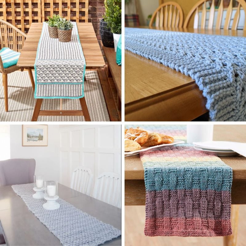 21 Knitted Table Runners feat image