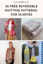 22 Free Reversible Knitting Patterns For Scarves - Handy Little Me