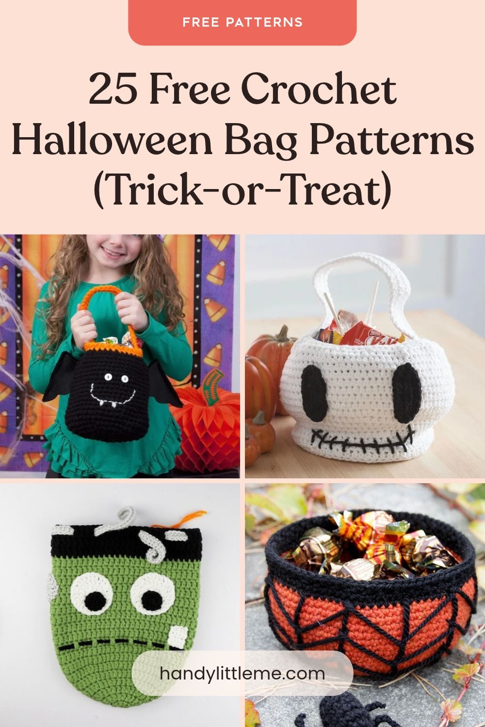 25 Free Crochet Halloween Bag Patterns