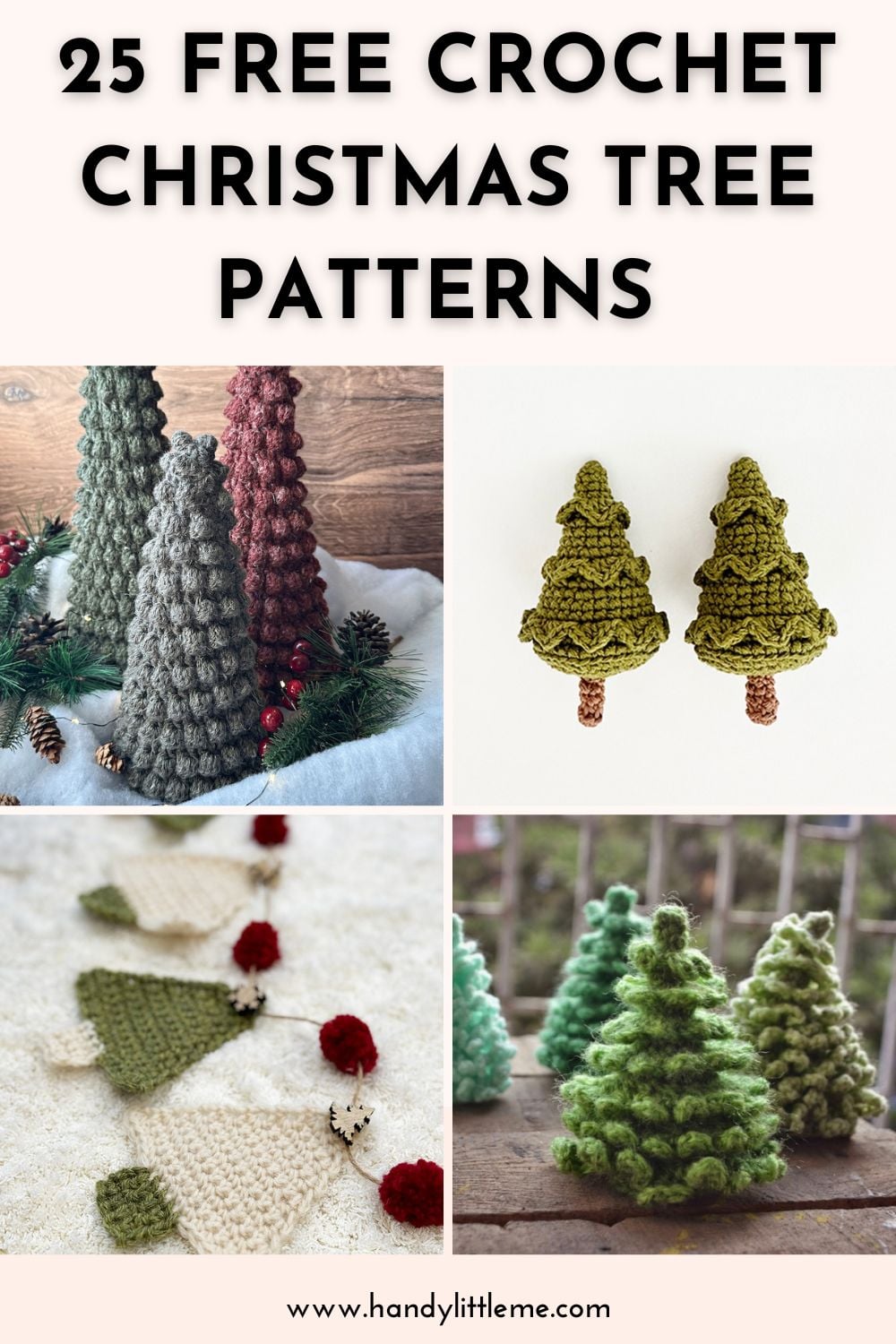 25 Free crochet Christmas tree patterns