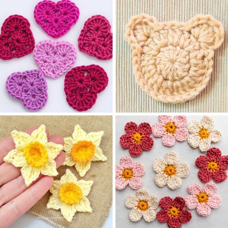 27 Free Crochet Applique Patterns feat image