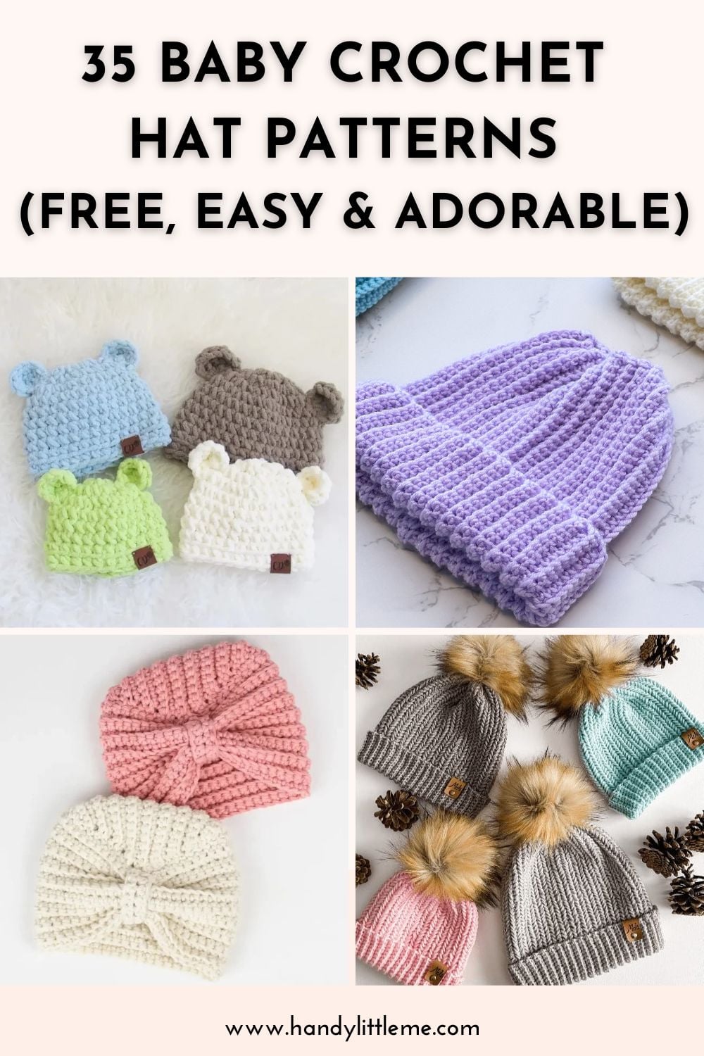 35 Baby Crochet Hat Patterns