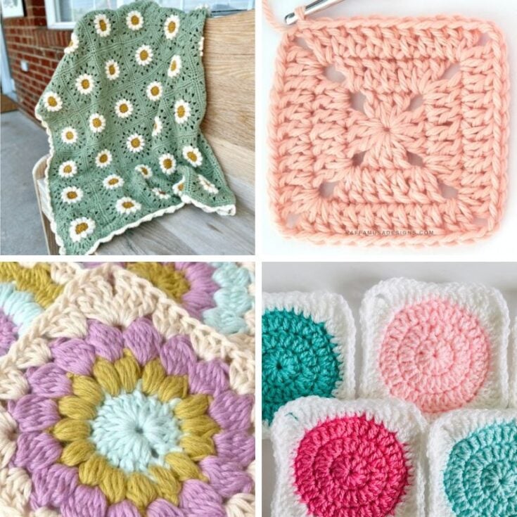 Image for 40 Free Granny Square Crochet Patterns (Easy Ideas)