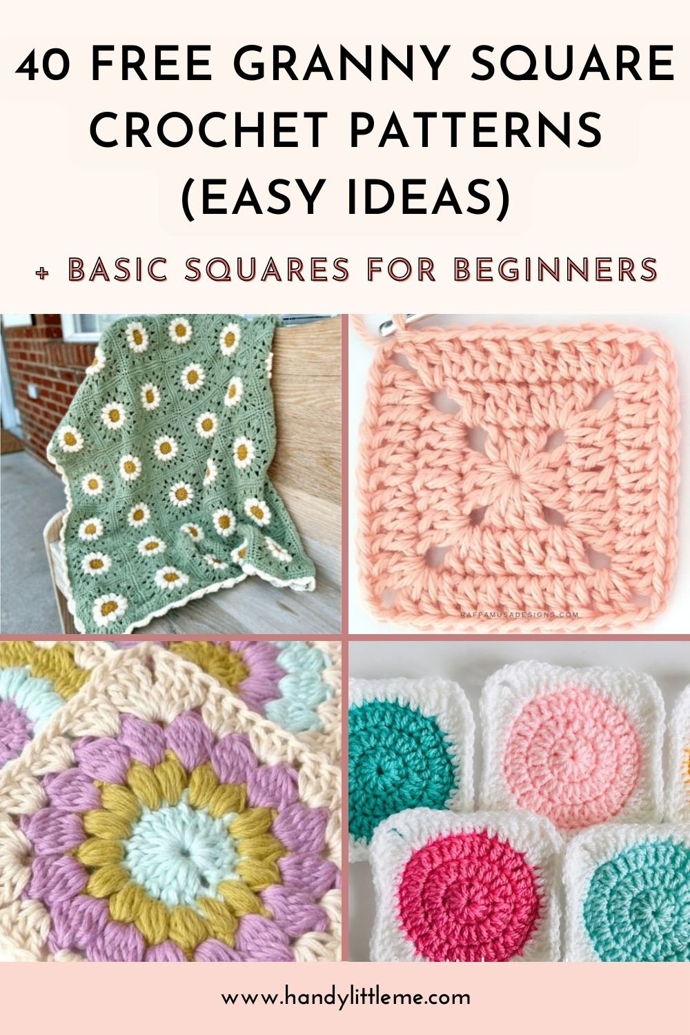 40 Free Granny Square Crochet Patterns