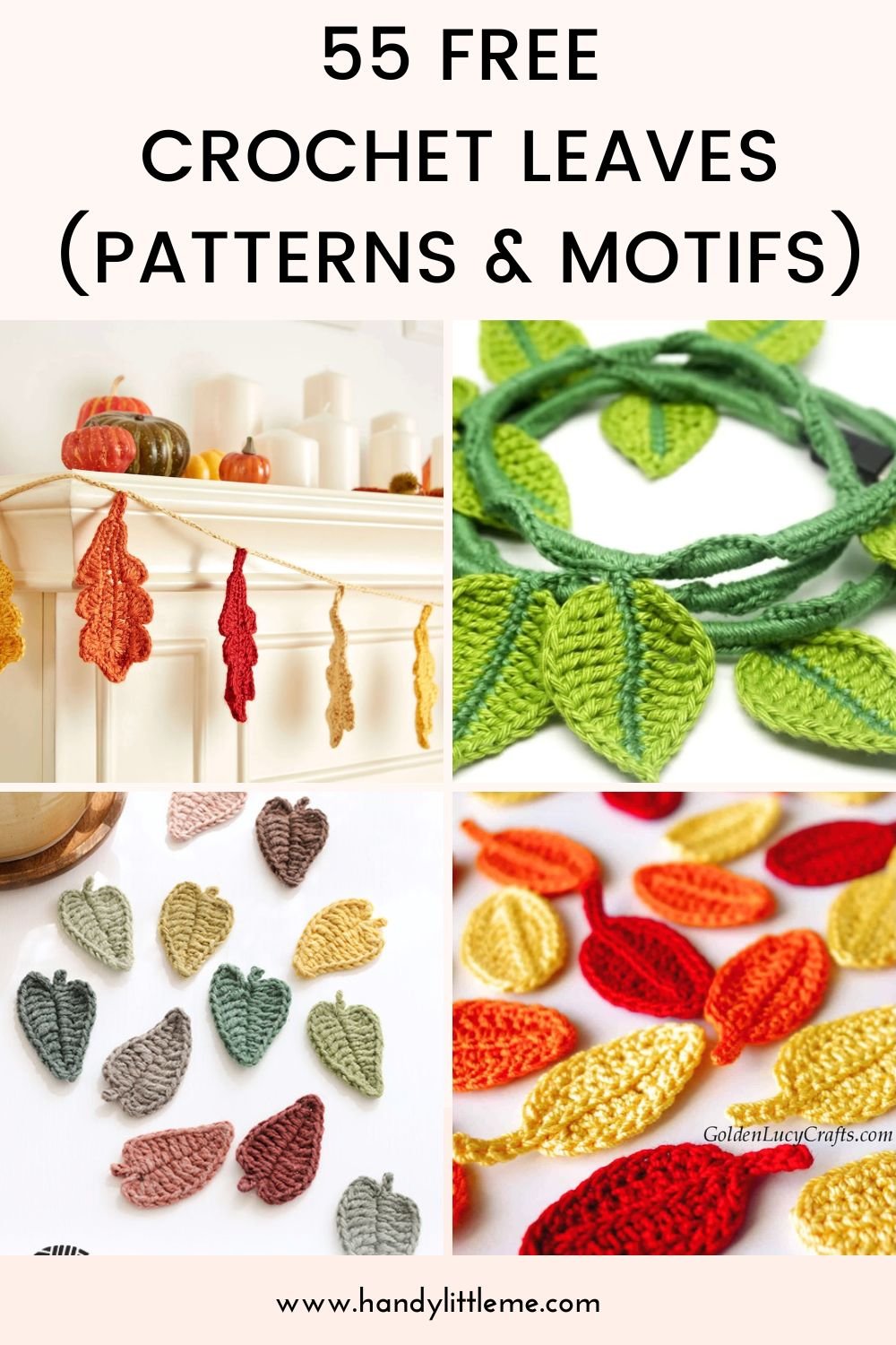 55 Free Crochet Leaves