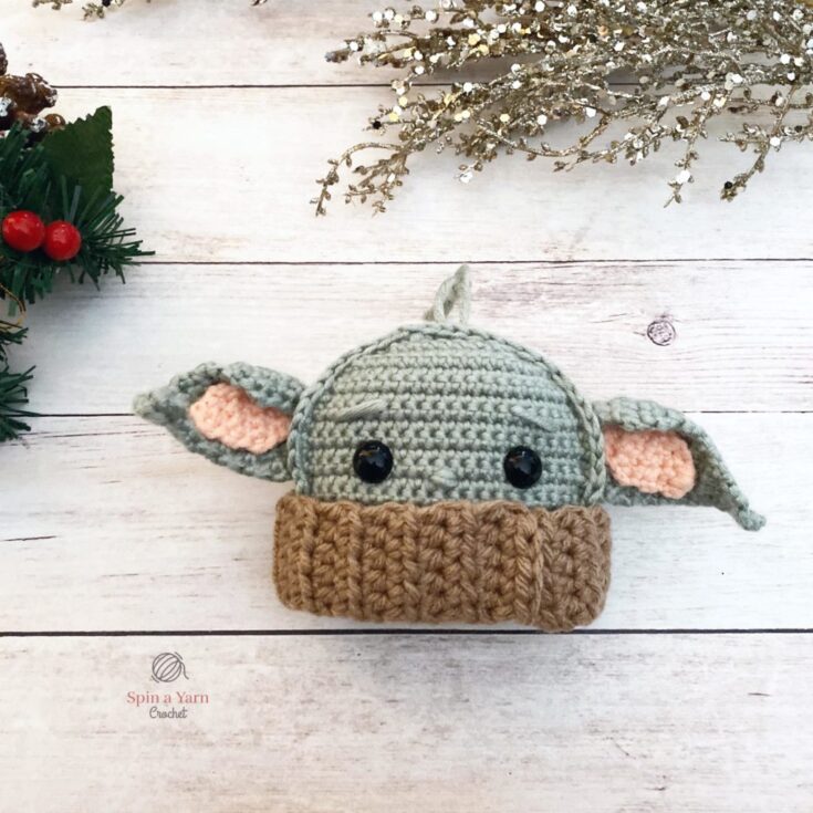 Image for Baby Yoda Ornament Free Crochet Pattern by Spin a Yarn Crochet
