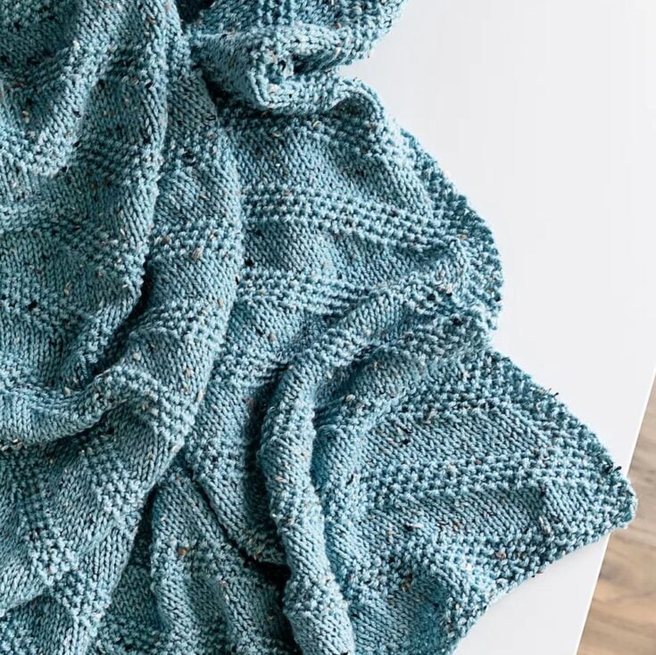 Image for A Modern Baby Blanket Knitting Pattern by Lee Lee Knits