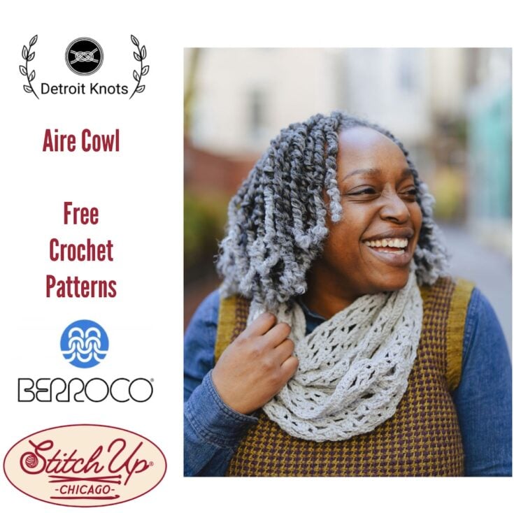 Aire Cowl Free Crochet Pattern Set by Stitch & Hustle