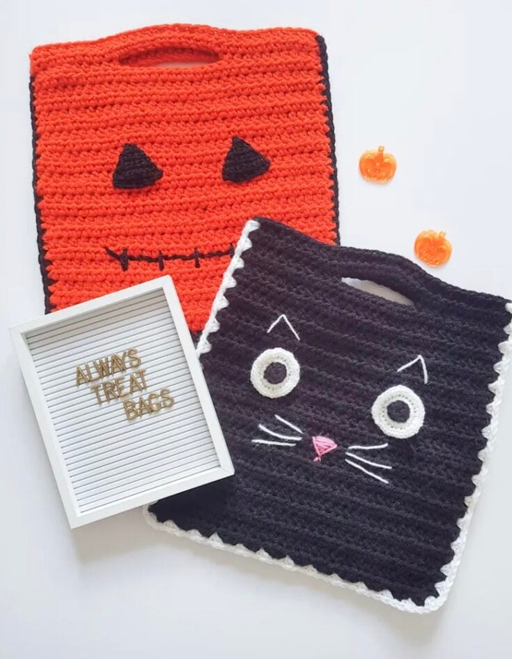 Always A Treat, Never A Trick Bags by Hev's Home Crochet
