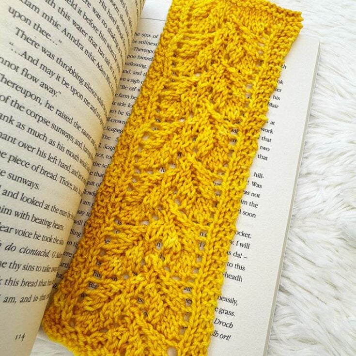 Autumn leaves bookmark