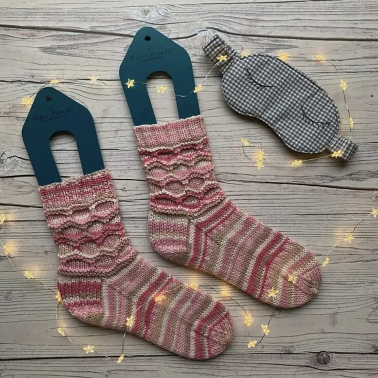 Bee Cosy Bed Socks by Helen Kurtz