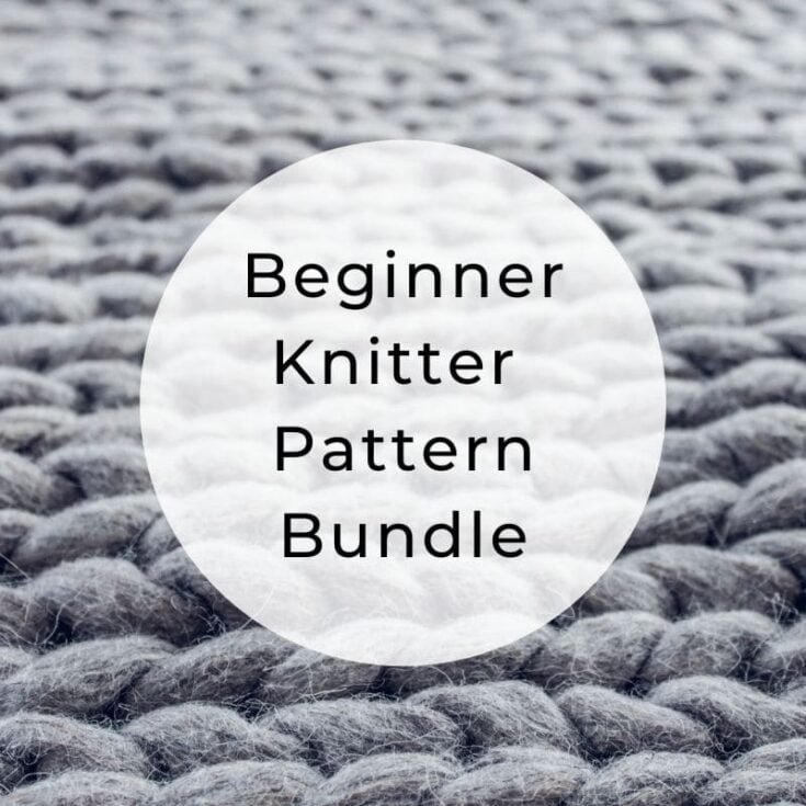 Beginner knitter pattern bundle