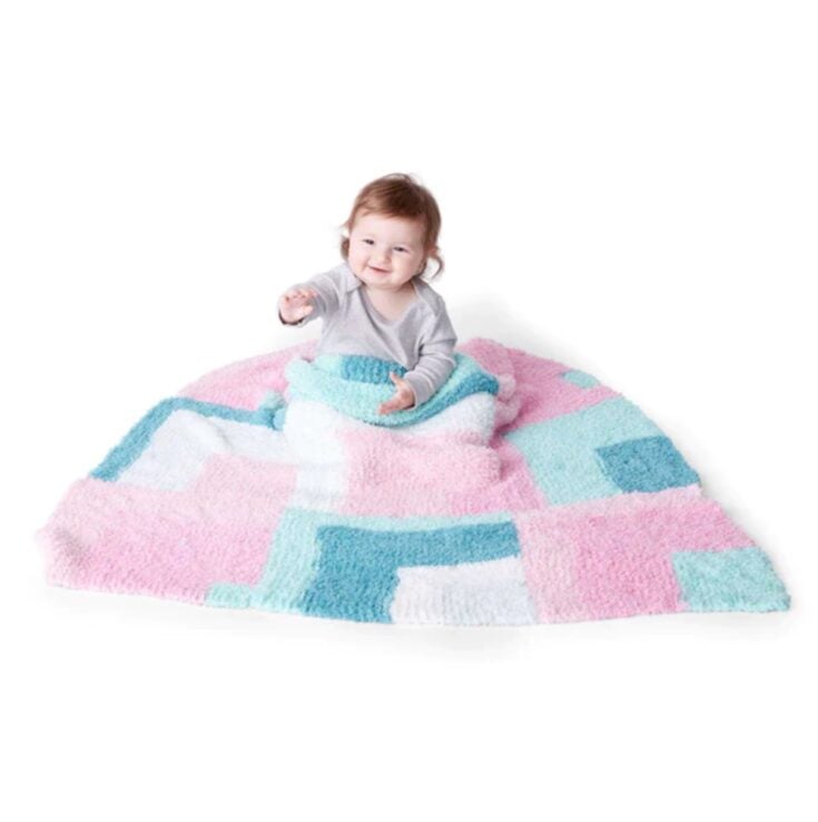 Bernat Cloud Nine Knit Baby Blanket Pattern by Yarnspirations