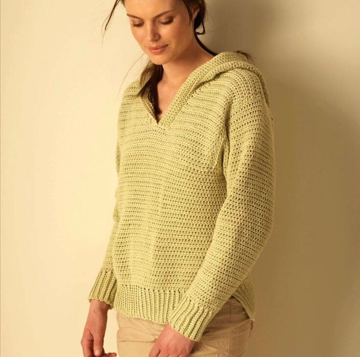 Bernat Crochet Hoodie by Yarnspirations