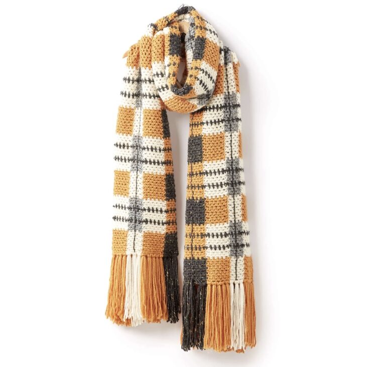 Big Tartan Super Scarf by Yarnspirations