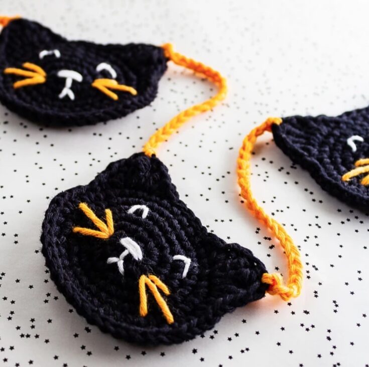 Black Cat Garland by Rupinder Kaur