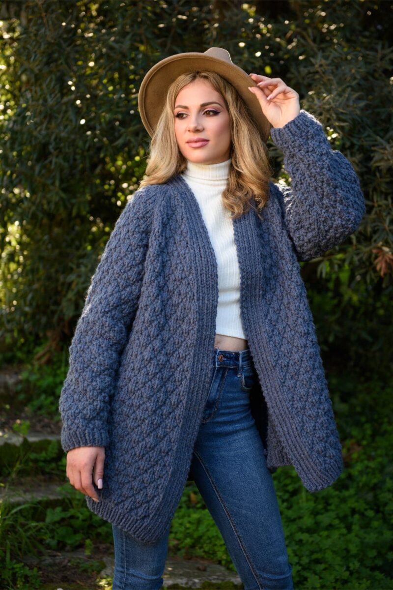 Chunky Cardigan Knitting Pattern - Handy Little Me