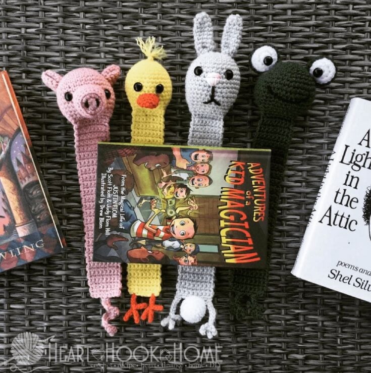 Image for Bunny Rabbit Bookmark Crochet Pattern by Heart Hook Home