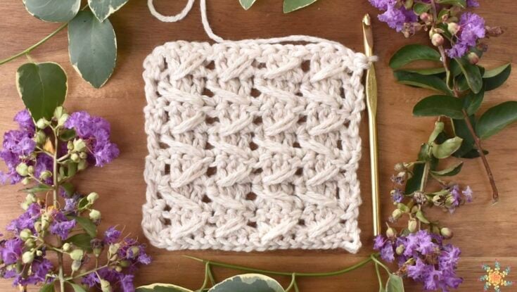 Cable Stitch Crochet Video Tutorial For Beginners by Stardust Gold Crochet