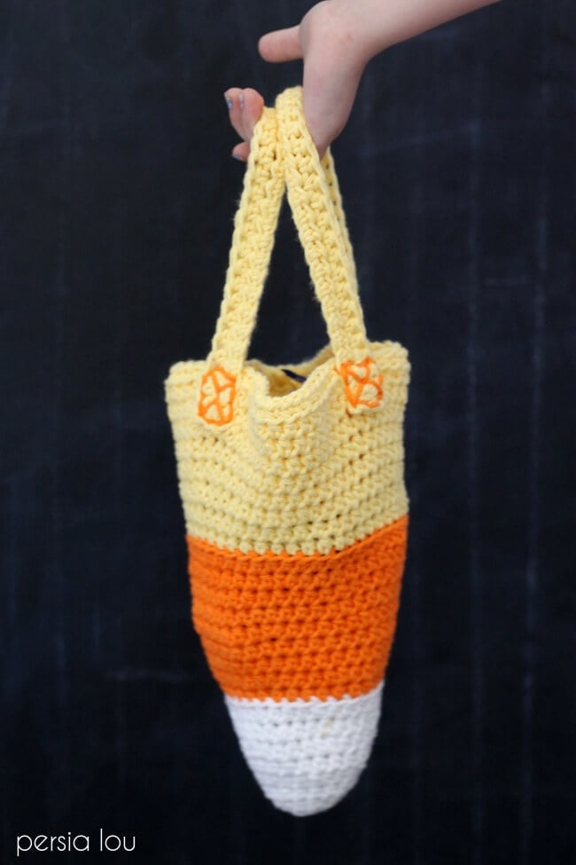 Candy Corn Trick-or-Treat Bag by Persia Lou