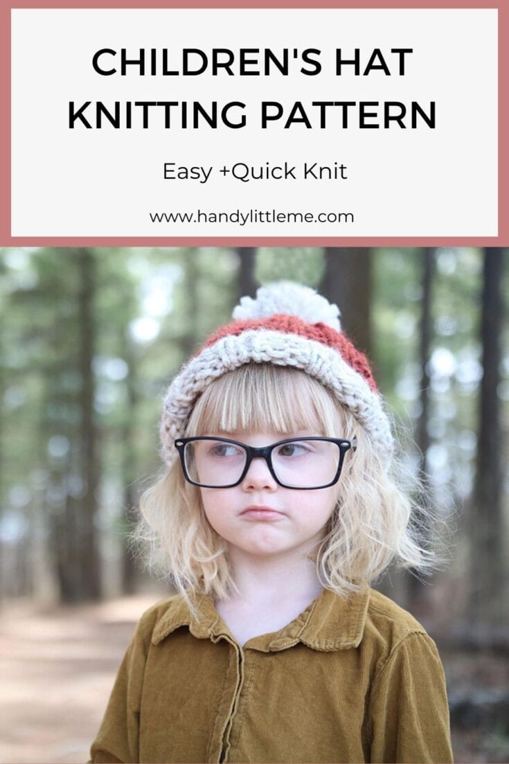 Children's Hat Knitting Pattern {Easy +Quick!} Handy Little Me