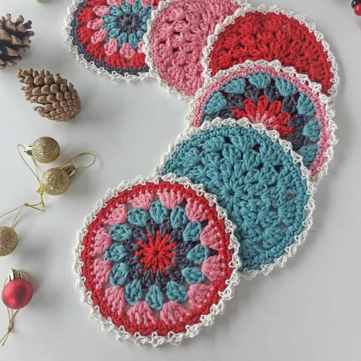 Christmas Coaster Crochet Pattern (Free) by Annie Design Crochet