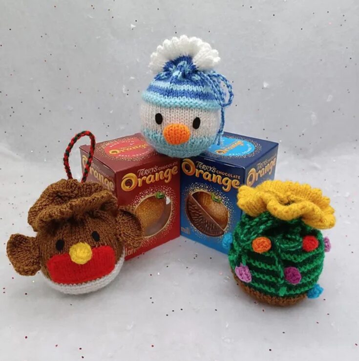 Christmas Gift Bag Chocolate Orange Covers by Claire Munday