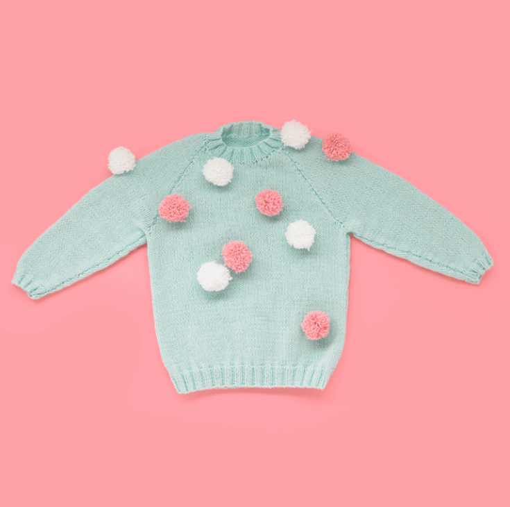 Christmas pom pom sweater