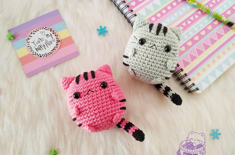 Chubby Cat Amigurumi by A Little Love Every Day