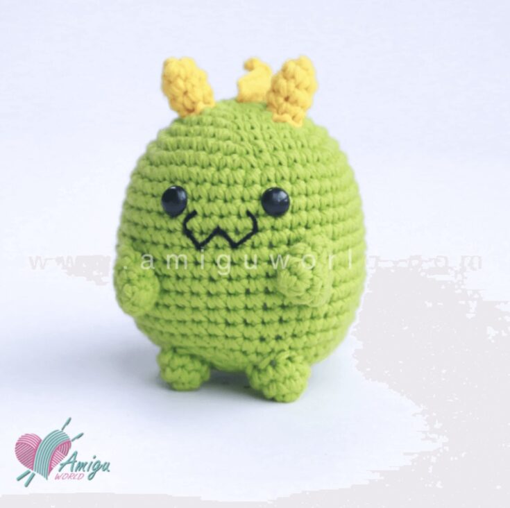 Chubby Dragon Amigurumi by Amiguworld