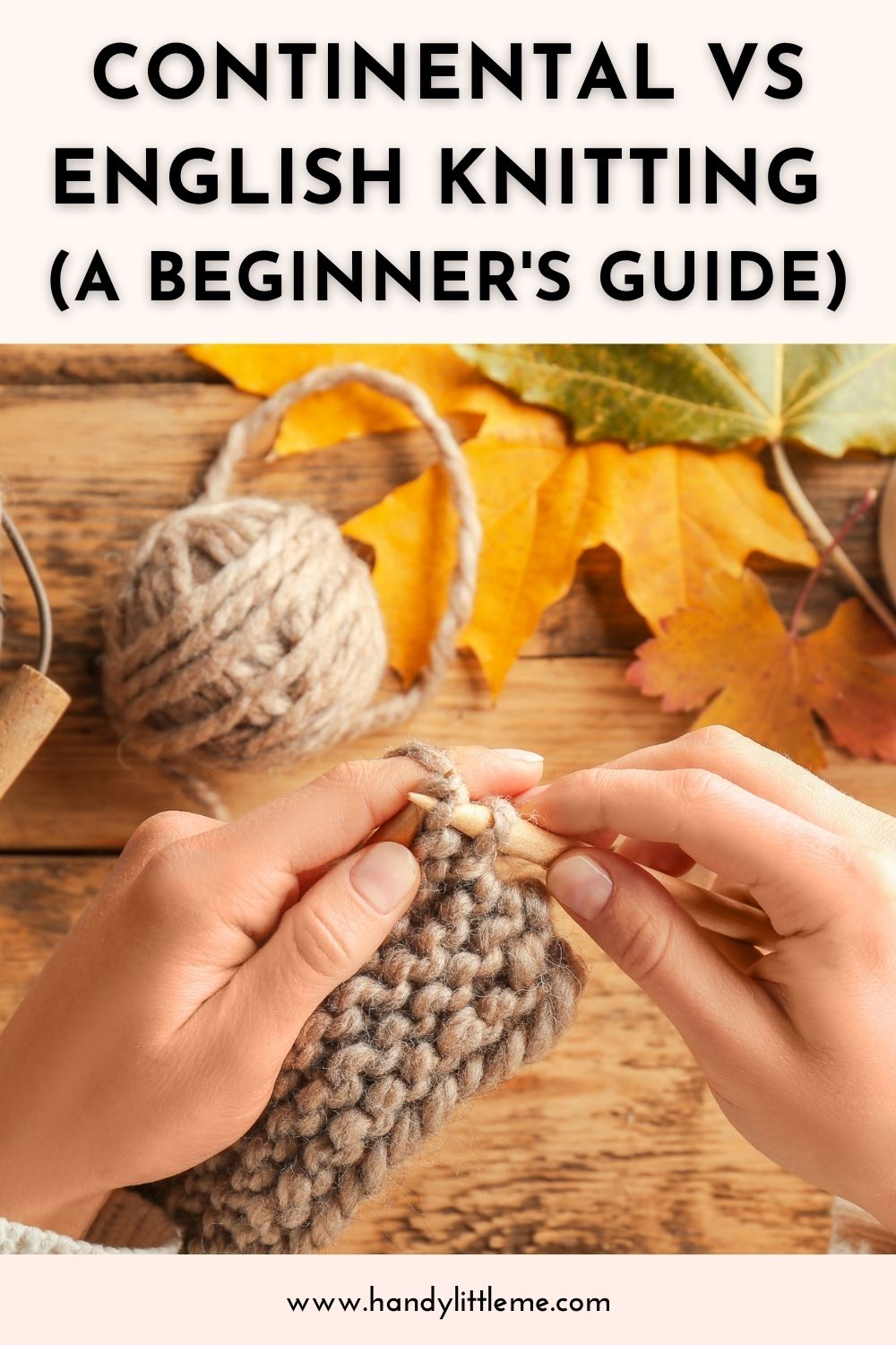 Continental vs English Knitting styles