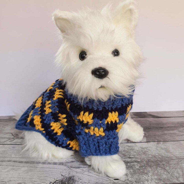 Cosy Crochet Dog Sweater by The Stitch Foundry