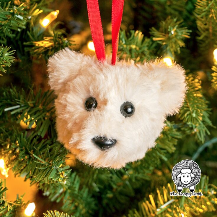 Image for Crochet Bear Ornament Free Pattern by The Loopy Lamb