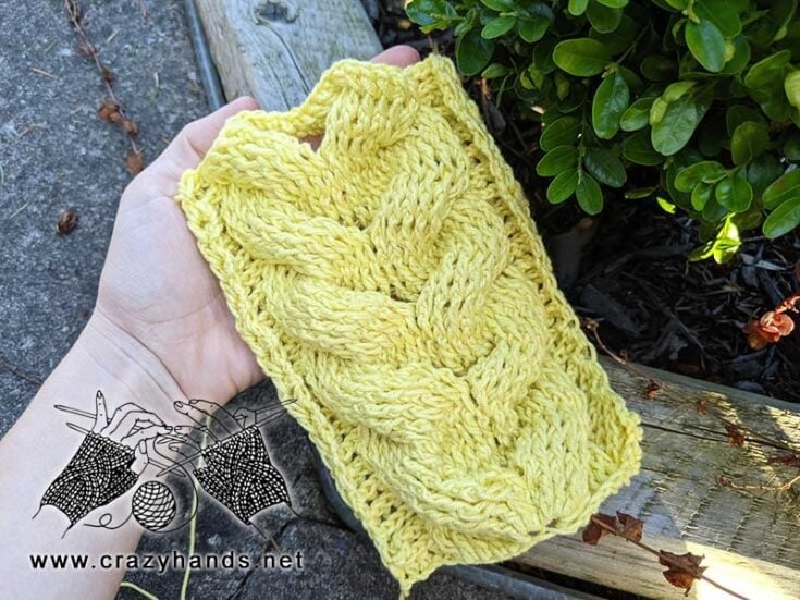 Crochet Cable Stitch Pattern by Crazy Hands