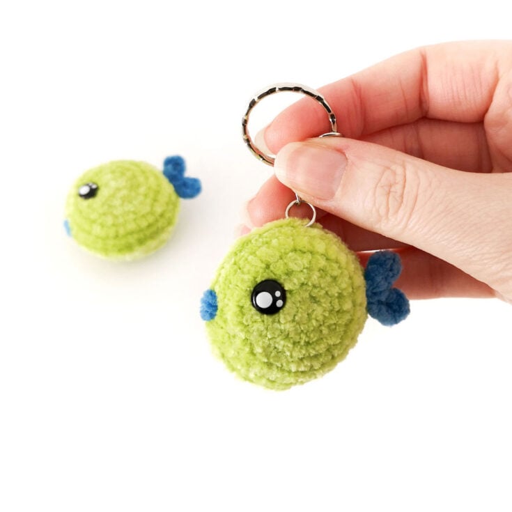 Crochet Fish Keychain Pattern by Stitch by Fay