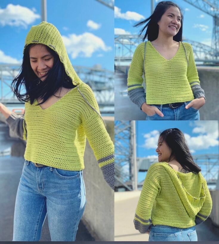 Crochet Hoodie by Knitcro Addict