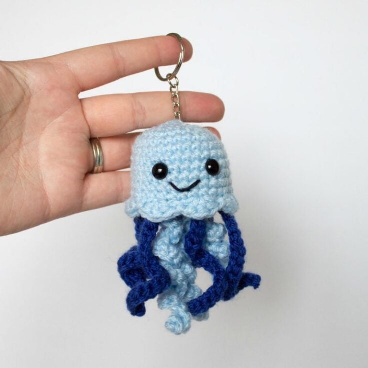 Crochet Jellyfish Pattern - Keychain by The Friendly Fox