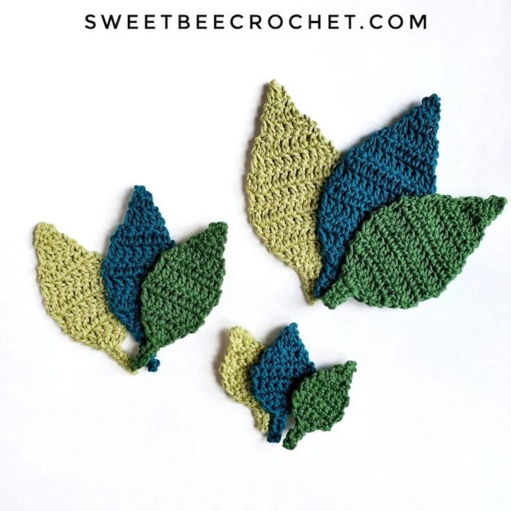 Crochet Leaf by Sweet Bee Crochet